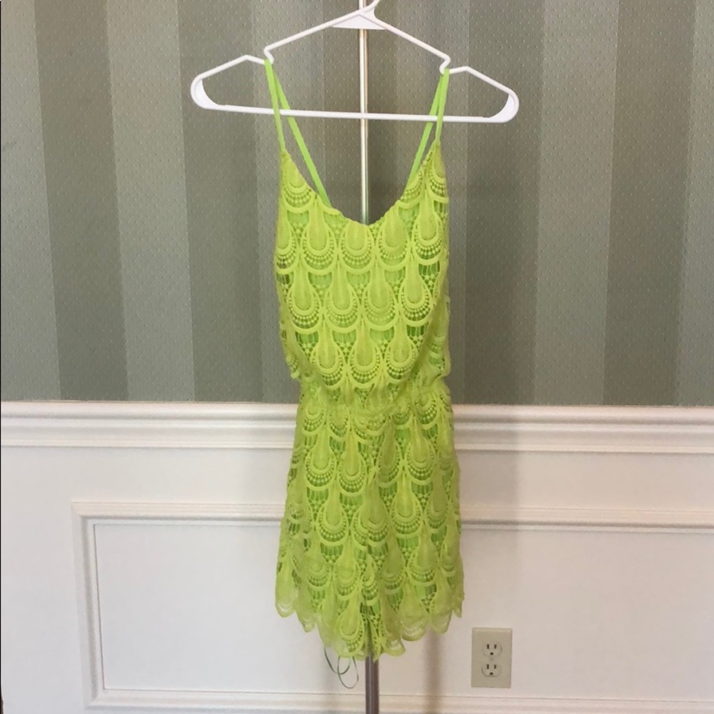 COPY - NWT Lime Mojito Cross Cross Back Romper
